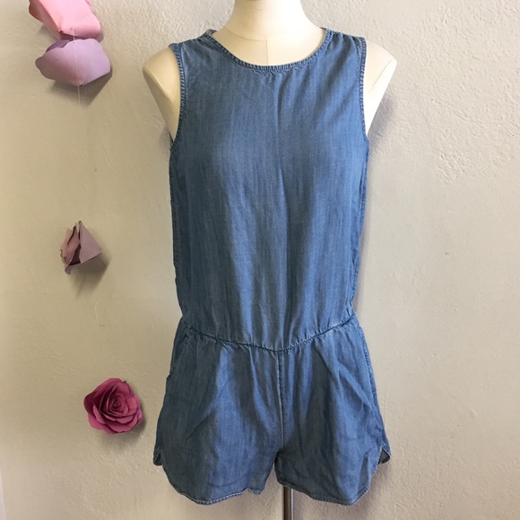 Gap Chambray Romper, XS - Picture 1 of 5